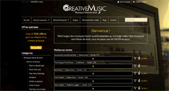 Desktop Screenshot of creativemusicshop.com